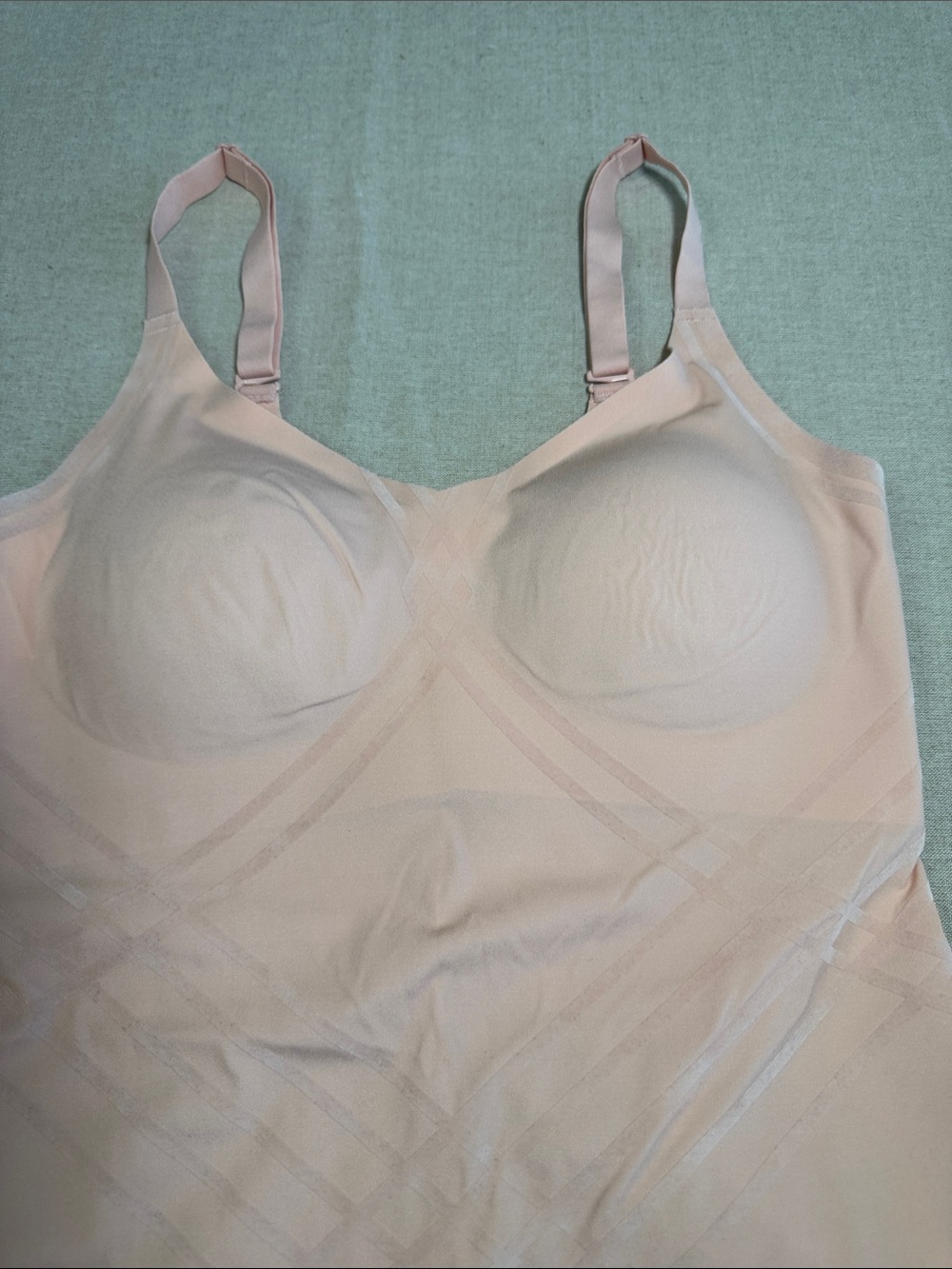 Honeylove LiftWear Cami Shapewear Tank Nude Pink Blush Medium M Removable Pads - Picture 3 of 6